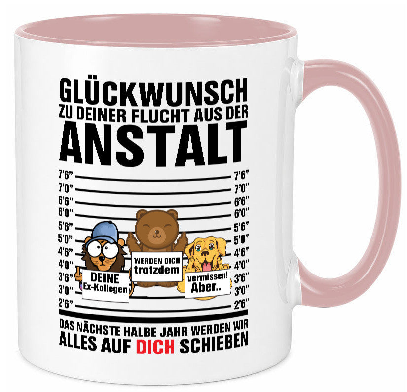 Glückwunsch zur Flucht | Arbeitskollegen Berufswechel Humor Arbeit Kollegen