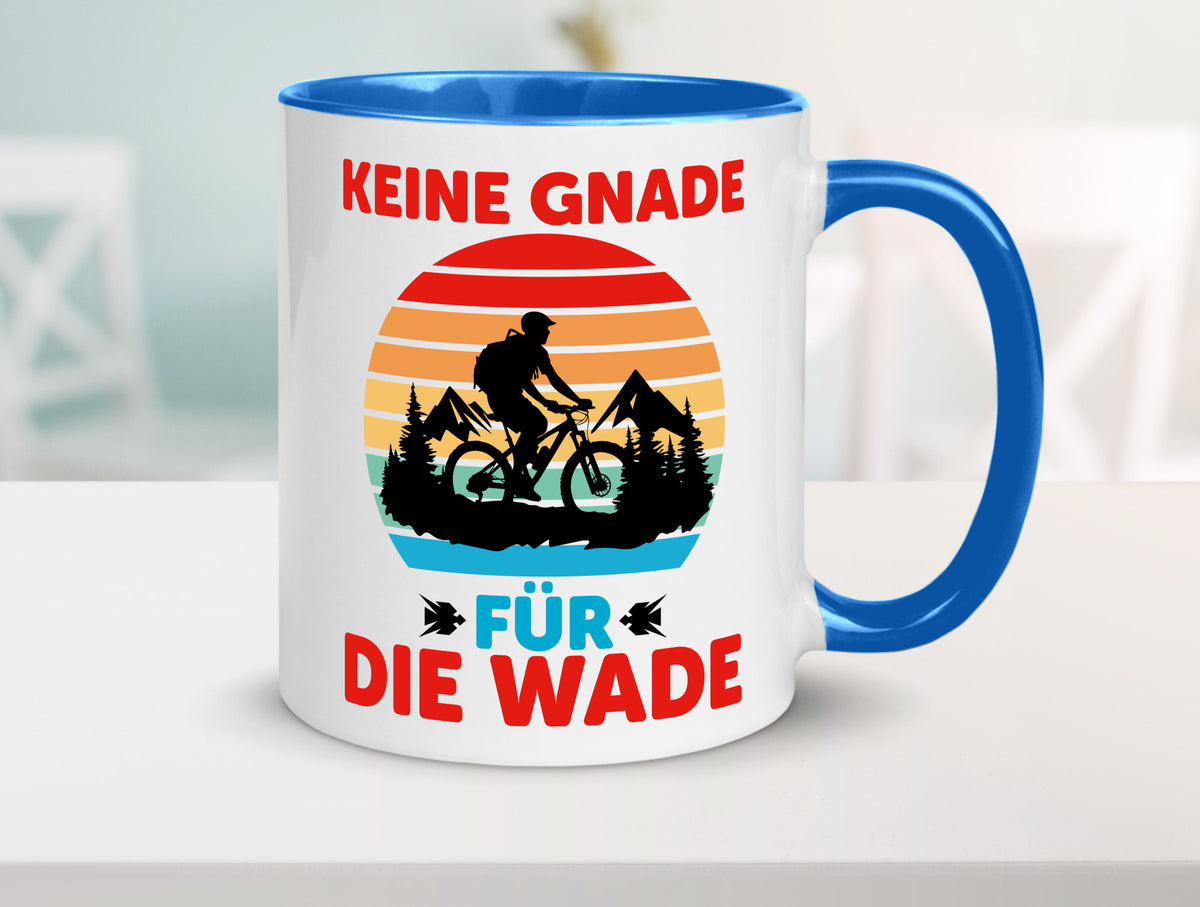 Keine Knade für die Wade | BMX Renrad Biker v2 lustig Humor Geschenkidee Tasse