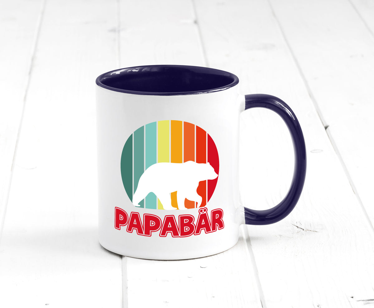 Papabär | Papa Tasse Vater Vatertag Bär lustiger Spruch Geschenk Familie