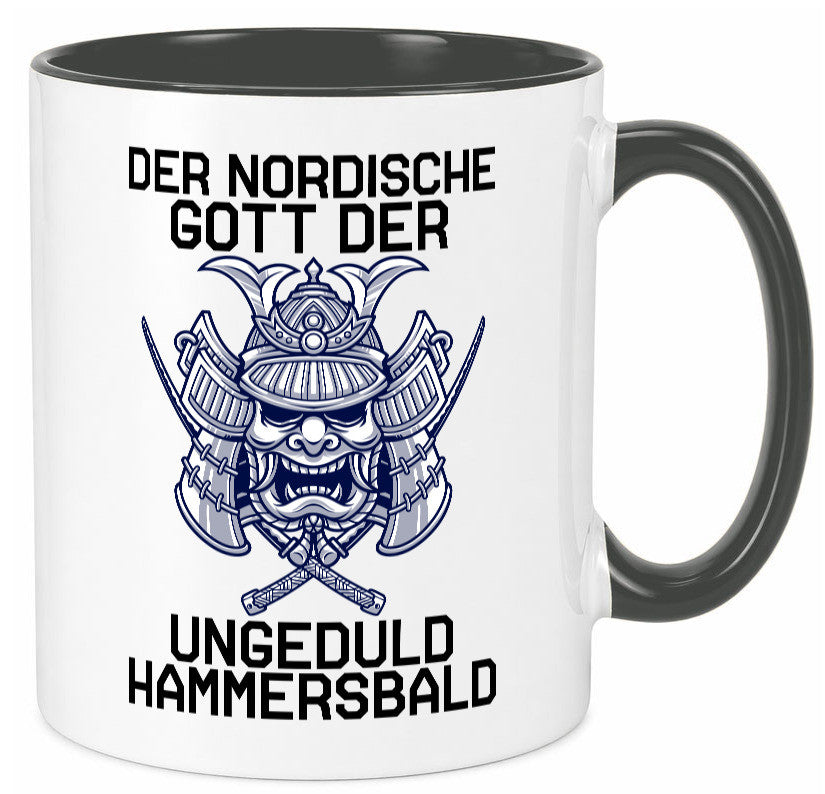 Nordischer Gott der Ungeduld | Mythologie Wikinger lustig Humor Geschenkidee Tasse