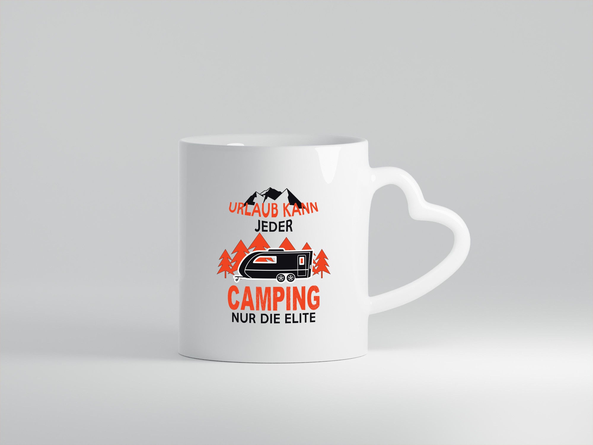 Urlaub kann jeder Camping nur die Elite | Wohnwagen Geschenkidee Humor Tasse