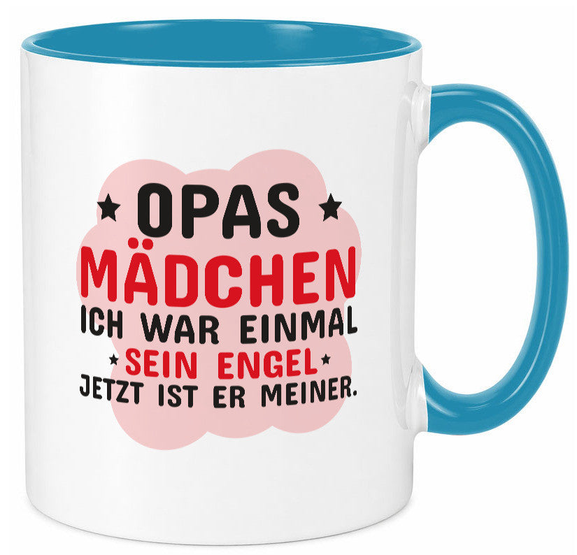 Opas Mädchen | Trauer Tasse Abschied Enkelin lustig Familie Geschenkidee