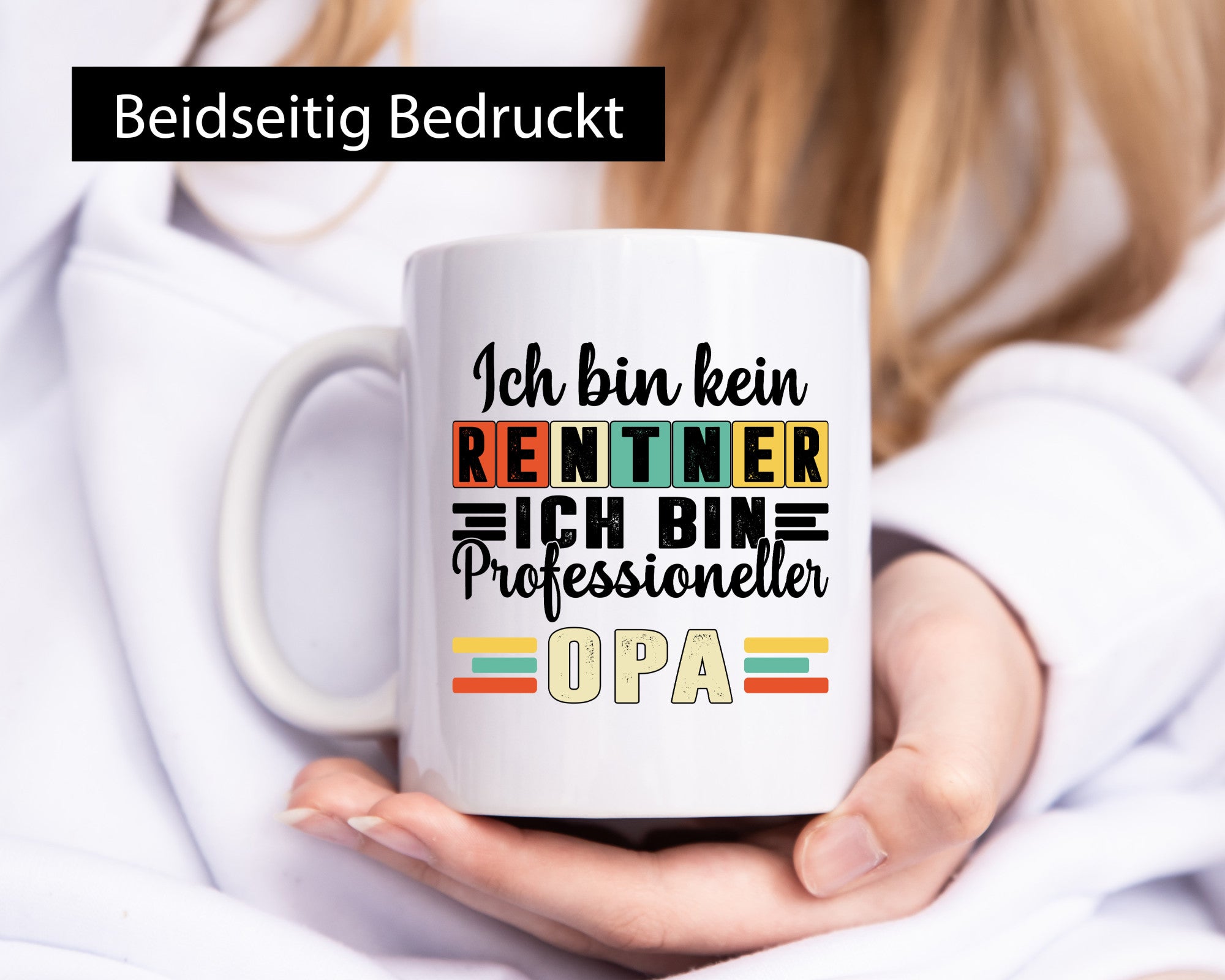 Bin kein Rentner Profesioneller Opa | Großvater Humor Familie Geschenkidee Tasse