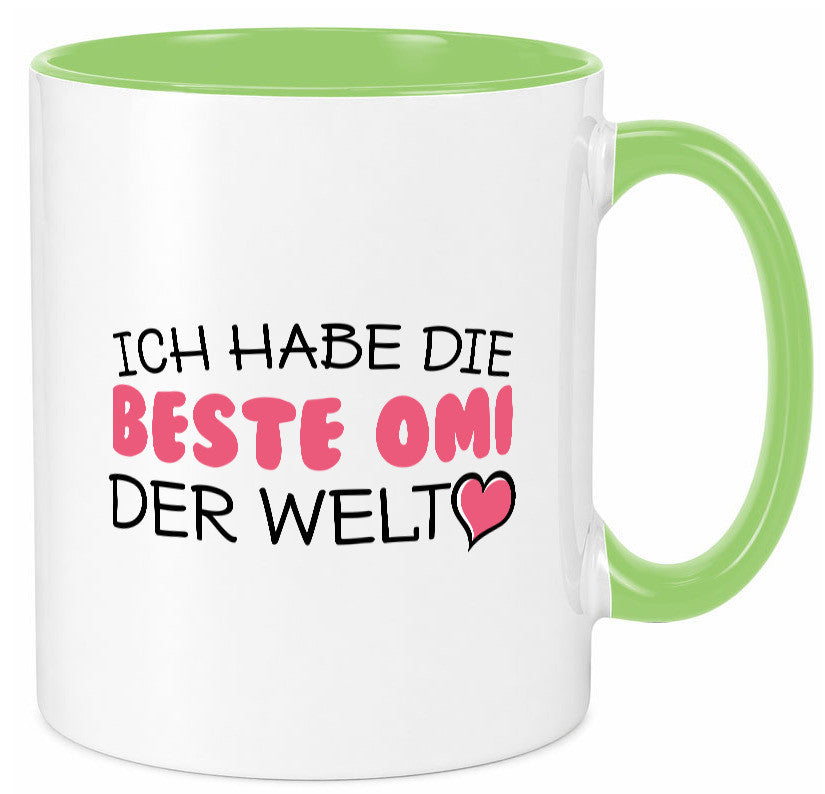Beste Omi der Welt | Oma Tasse Geburtstag Muttertag lustig Familie Geschenkidee