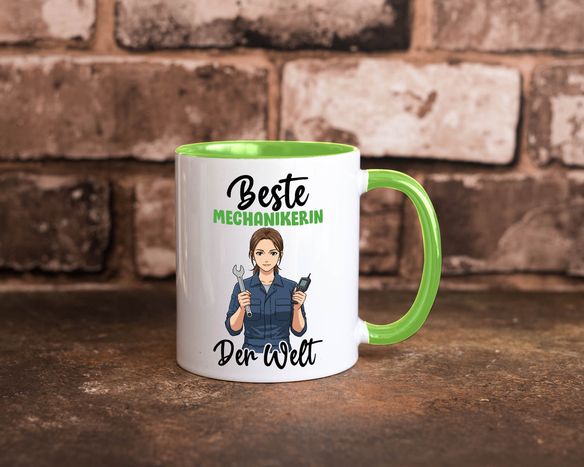 Beste Mechanikerin | KFZ v2 Humor Geschenkidee Tasse