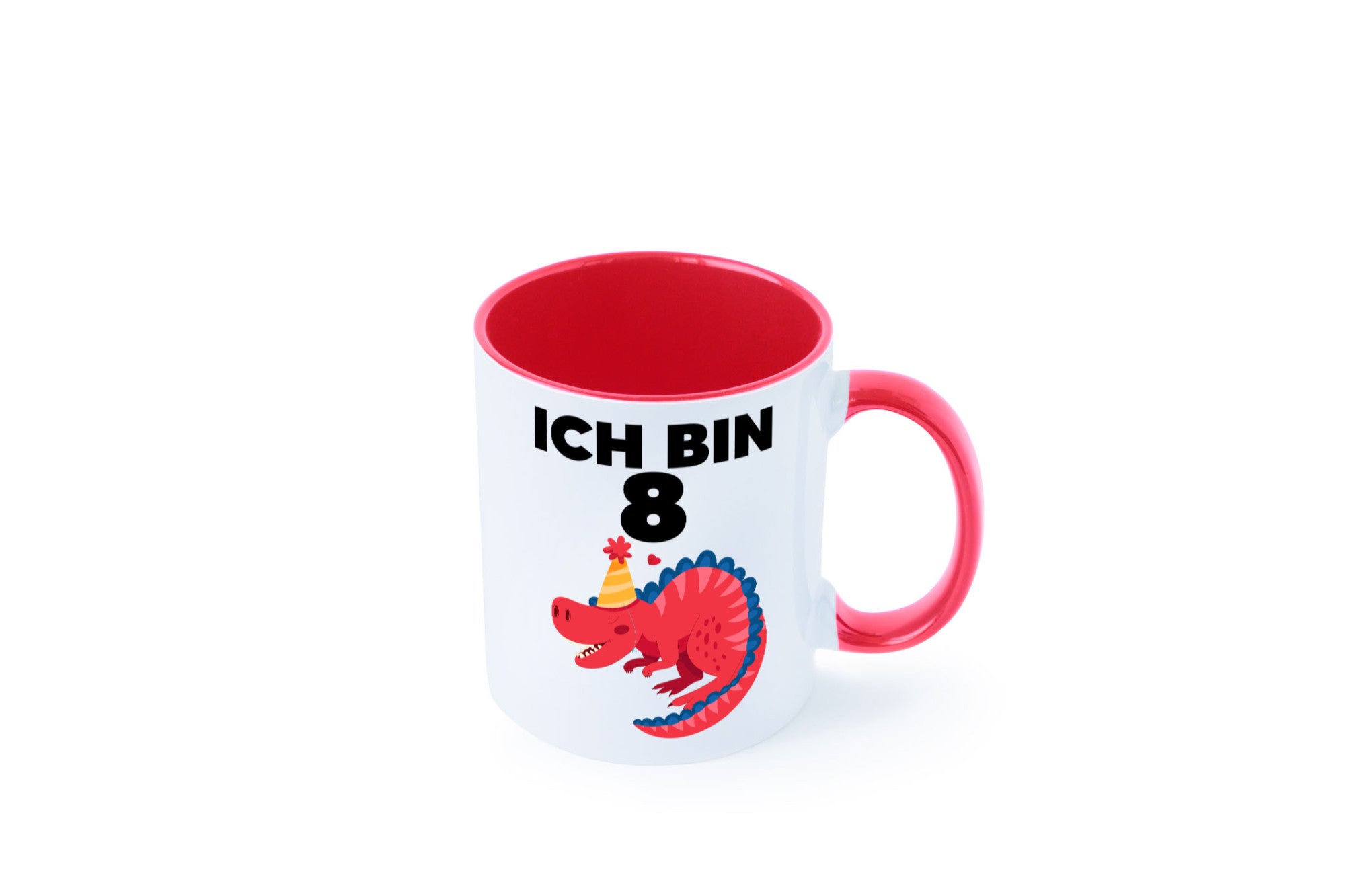 8. Geburtstag | Dino Dinosaurier 8 Jahre lustig Geschenkidee Geschenk Tasse