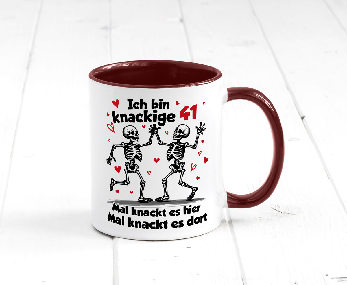41. Geburtstag | Knackige 41 Ich bin alt v2 Humor Geschenkidee Tasse