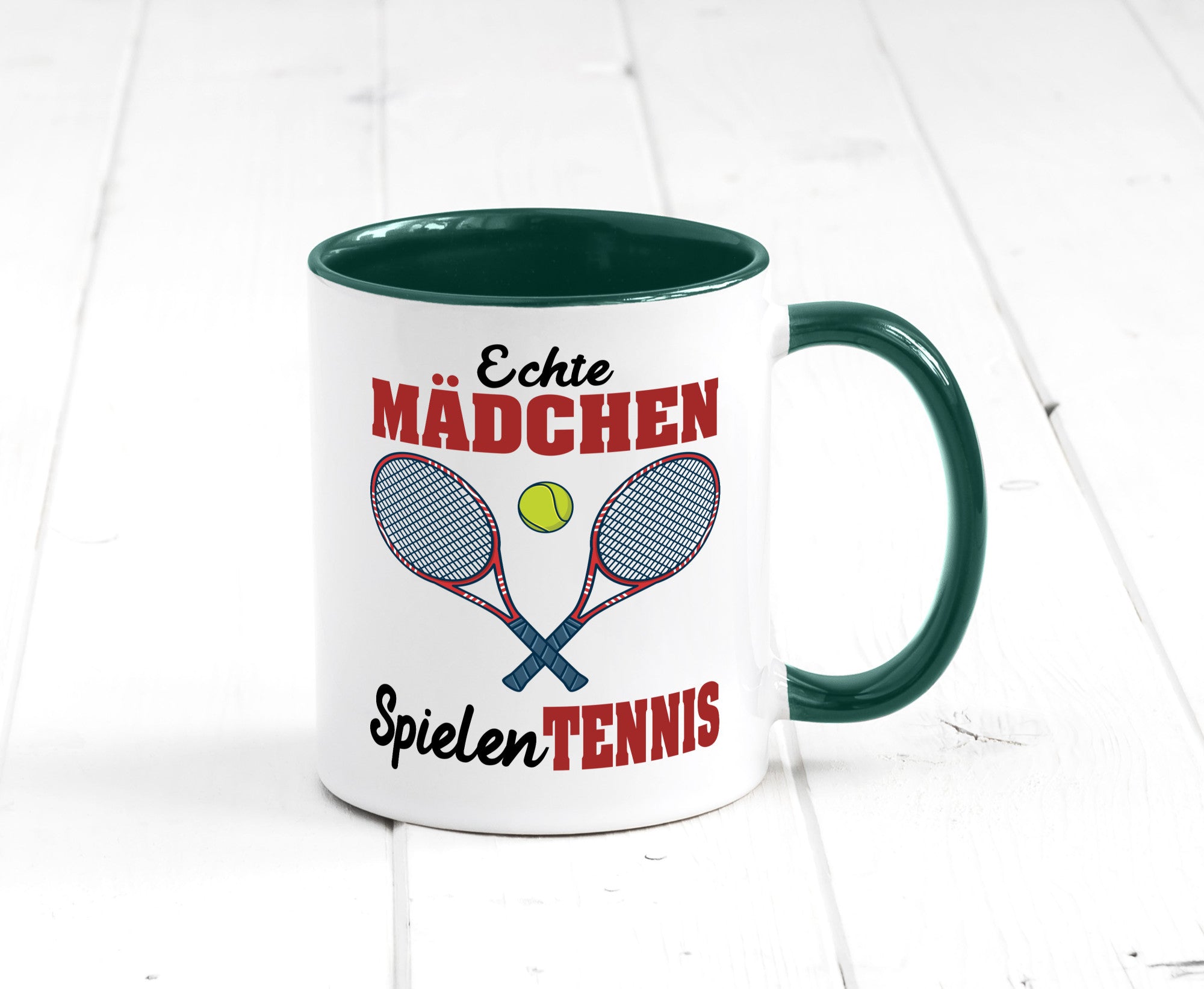 Echte Mädchen Spielen Tennis | Sport Geschenkidee Humor Tasse