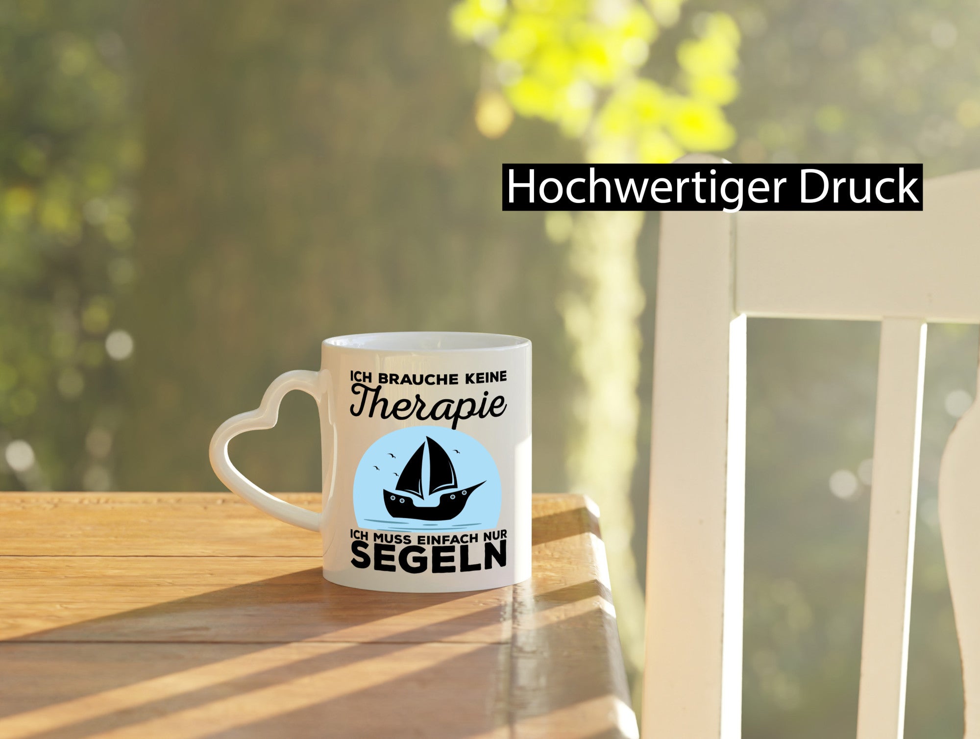 Einfach nur segeln | Segler Tasse Segelboot Therapie Geschenkidee Humor