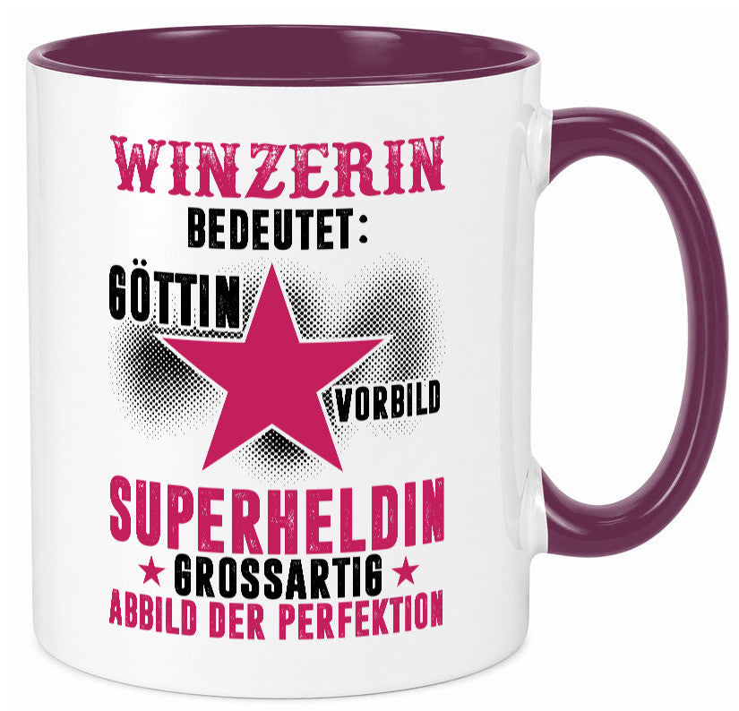 Bedeutung von Winzerin | Weinbauer Wein lustiger Spruch Geschenk Humor
