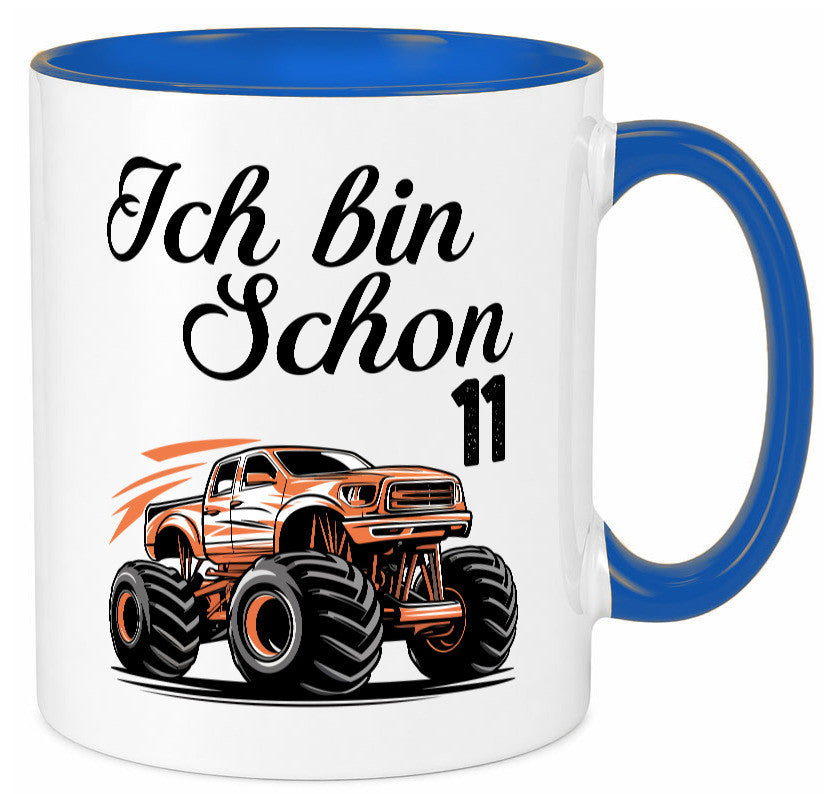 11. Geburtstag | Monster truck 11 Jahre lustiger Spruch Geschenk Geschenkidee