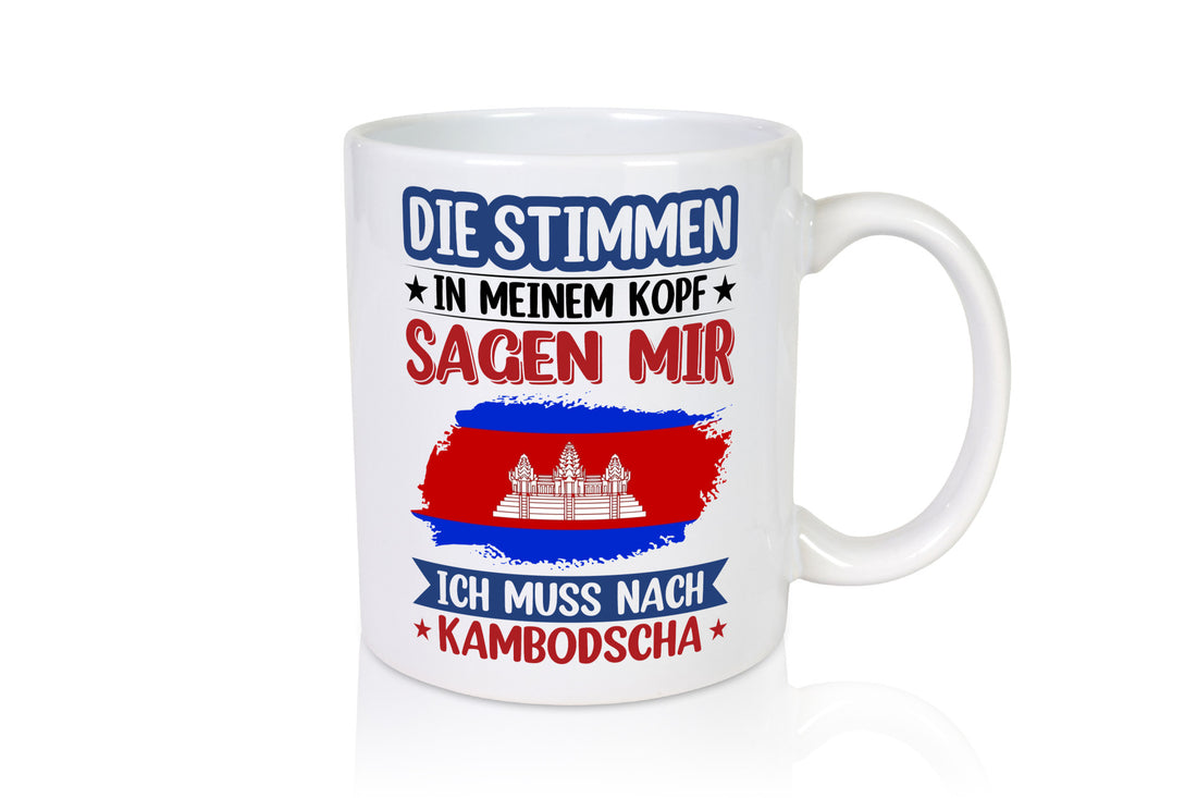 Kambodscha | Urlaub Stimmen in meinem Kopf Traumland lustiger Spruch Geschenk