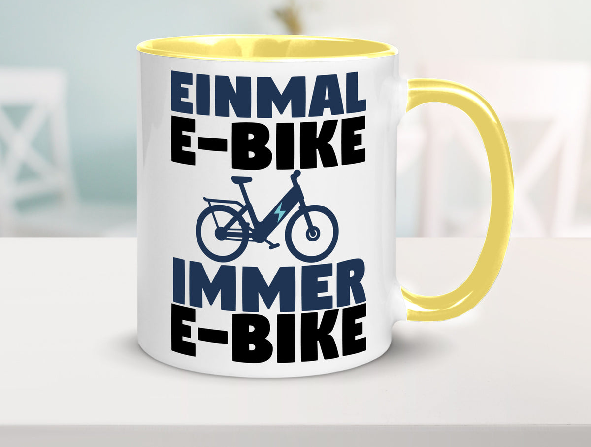 E-Bike Fahrer | Radfahrer Tasse Fahrrad Elektrorad lustiger Spruch Geschenk