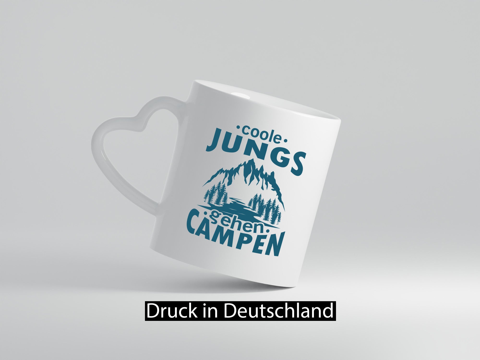 Coole Jungs gehen Campen | Berge See Geschenkidee Humor Tasse