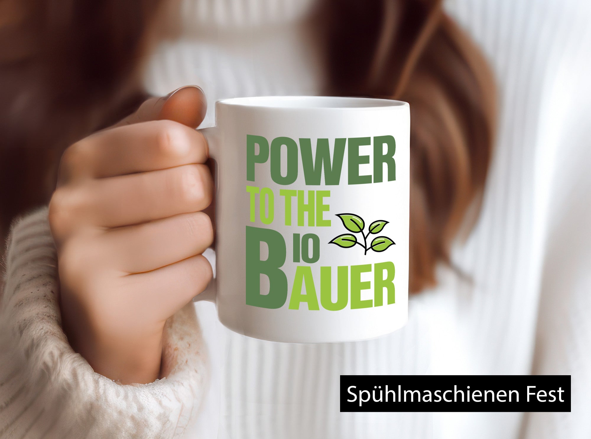 Bio Bauer Power | Landwirt Tasse Bauernhof Spruch lustig Humor Geschenkidee