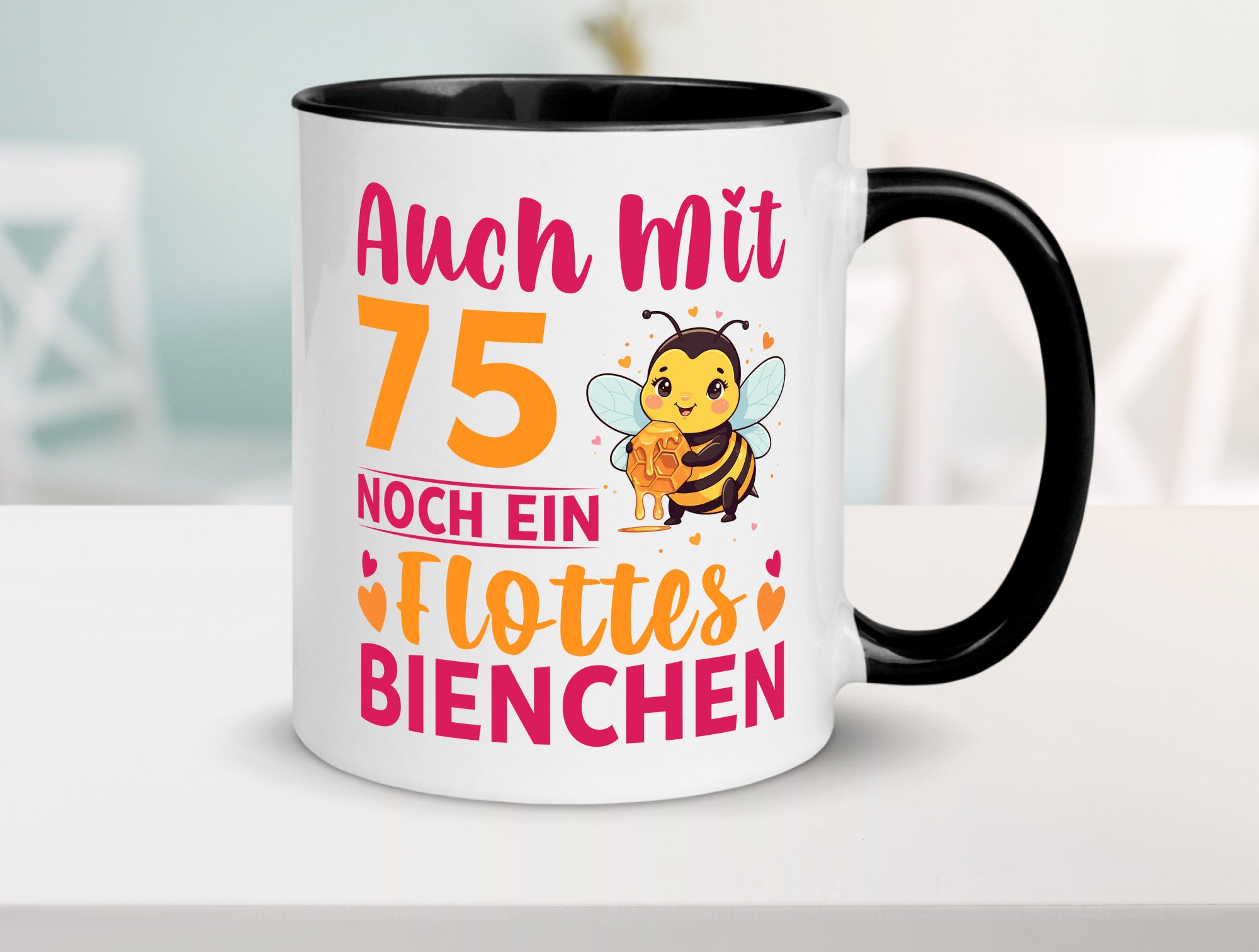 75. Geburtstag | Flottes Bienchen 75 Jahre v2 Geschenk Geschenkidee lustiger