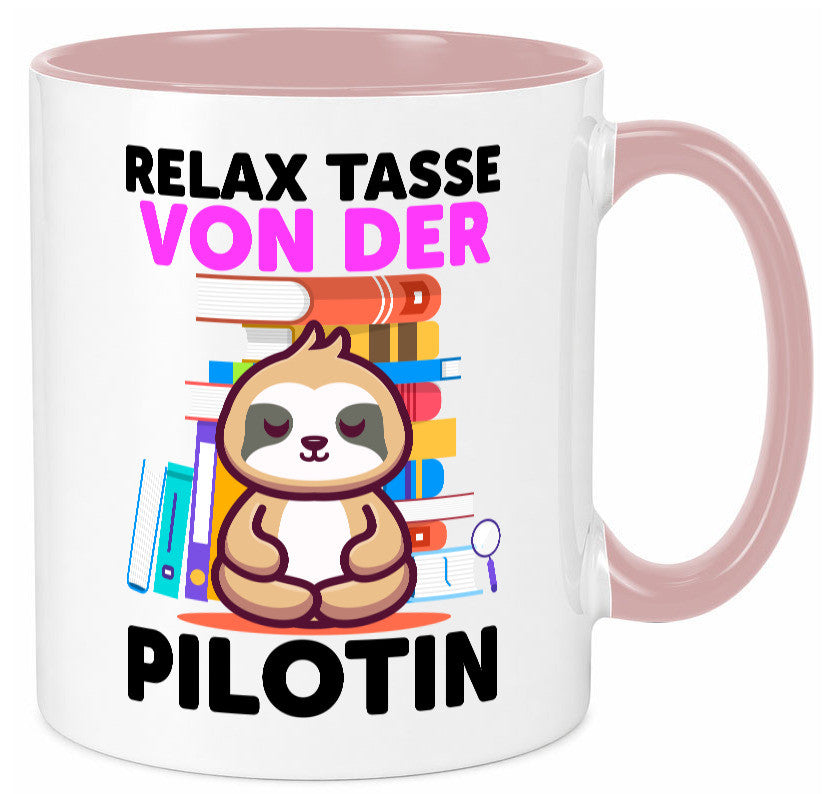 Relax Tasse: Pilotin | Definition Piloten lustiger Spruch Geschenk Humor