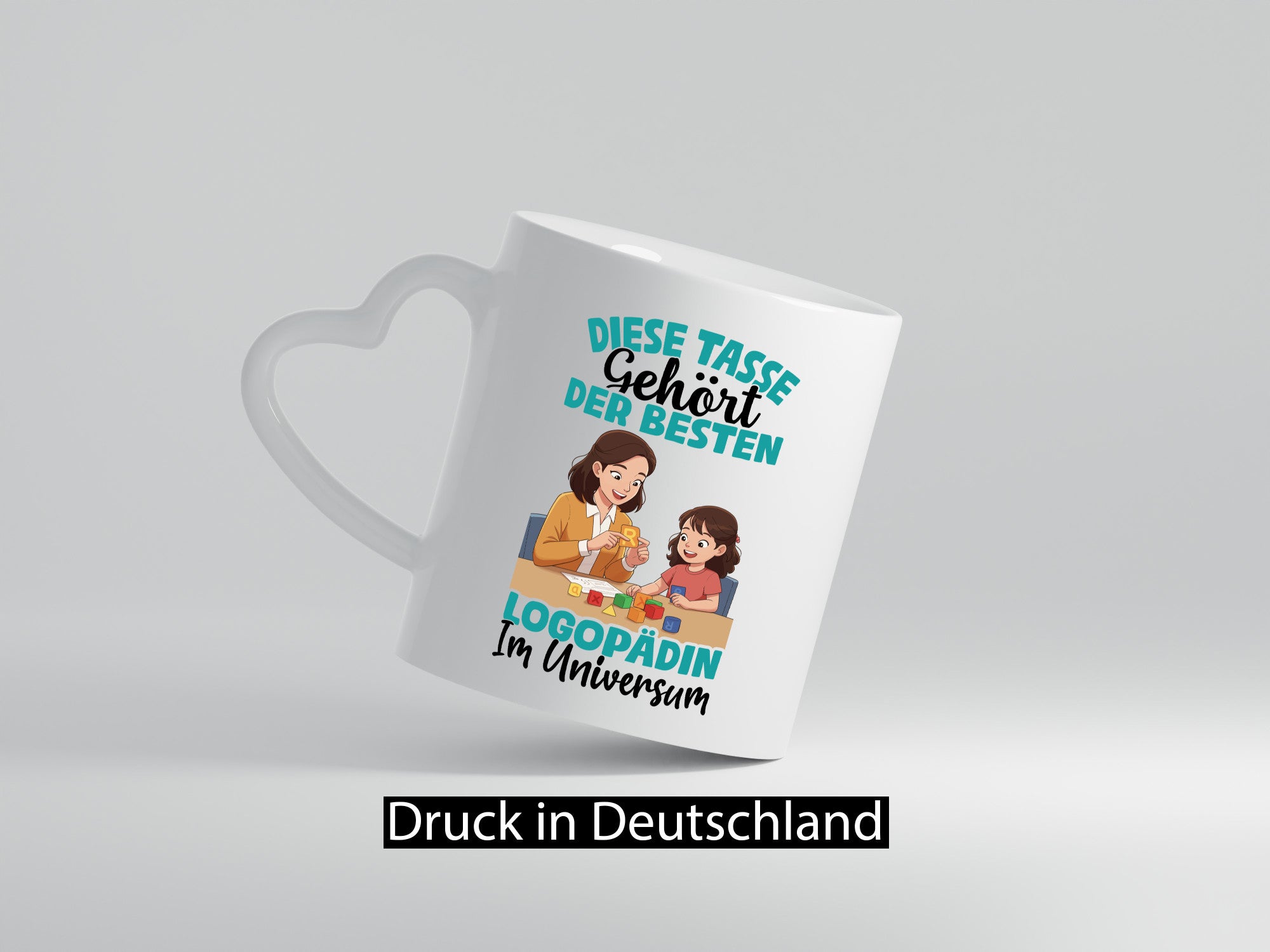 Im Universum: Logopädin | Sprachtherapie Geschenkidee Humor Tasse
