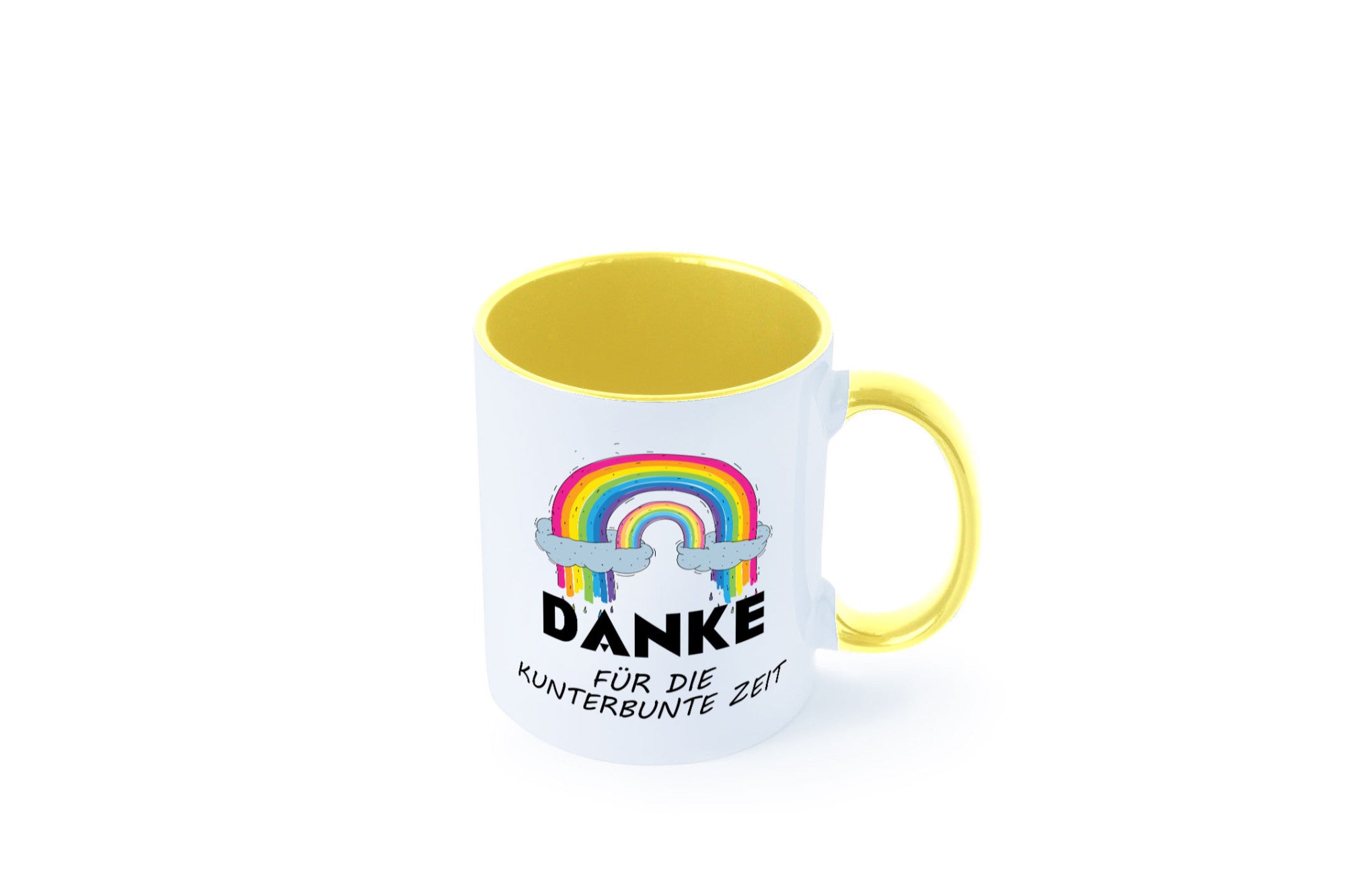 Danke für die Kunderbunte Zeit | Regenbogen lustiger Spruch Geschenk Humor