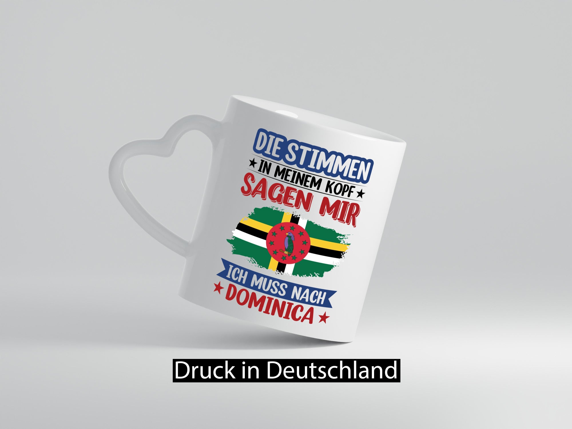 Dominica | Urlaub Stimmen in meinem Kopf Traumland Geschenkidee Humor Tasse