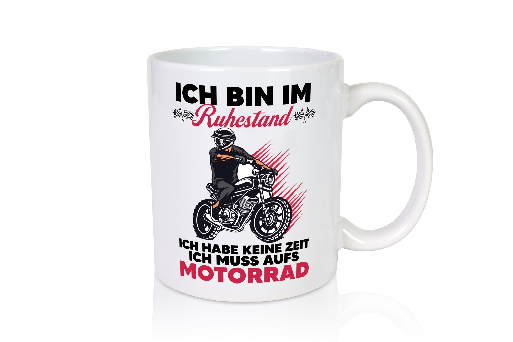 Rentner muss aufs Motorrad | Ruhestand lustig Jubiläum Geschenk Tasse