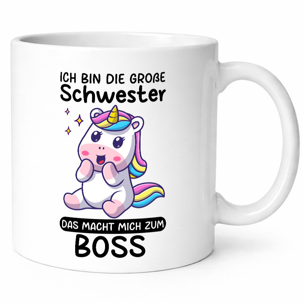 Große schwester macht mich zum Boss | Einhorn Geschwister lustiger Spruch