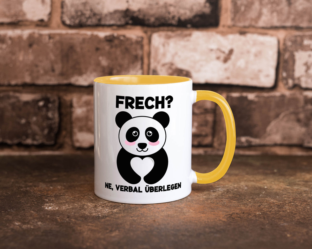 Frech | Verbal überlegen süßer Pandabär kecker Spruch lustiger Geschenk Humor Tasse