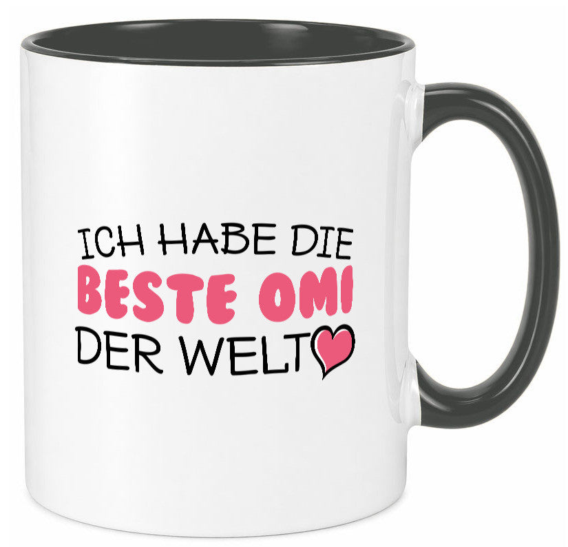 Beste Omi der Welt | Oma Tasse Geburtstag Muttertag lustig Familie Geschenkidee