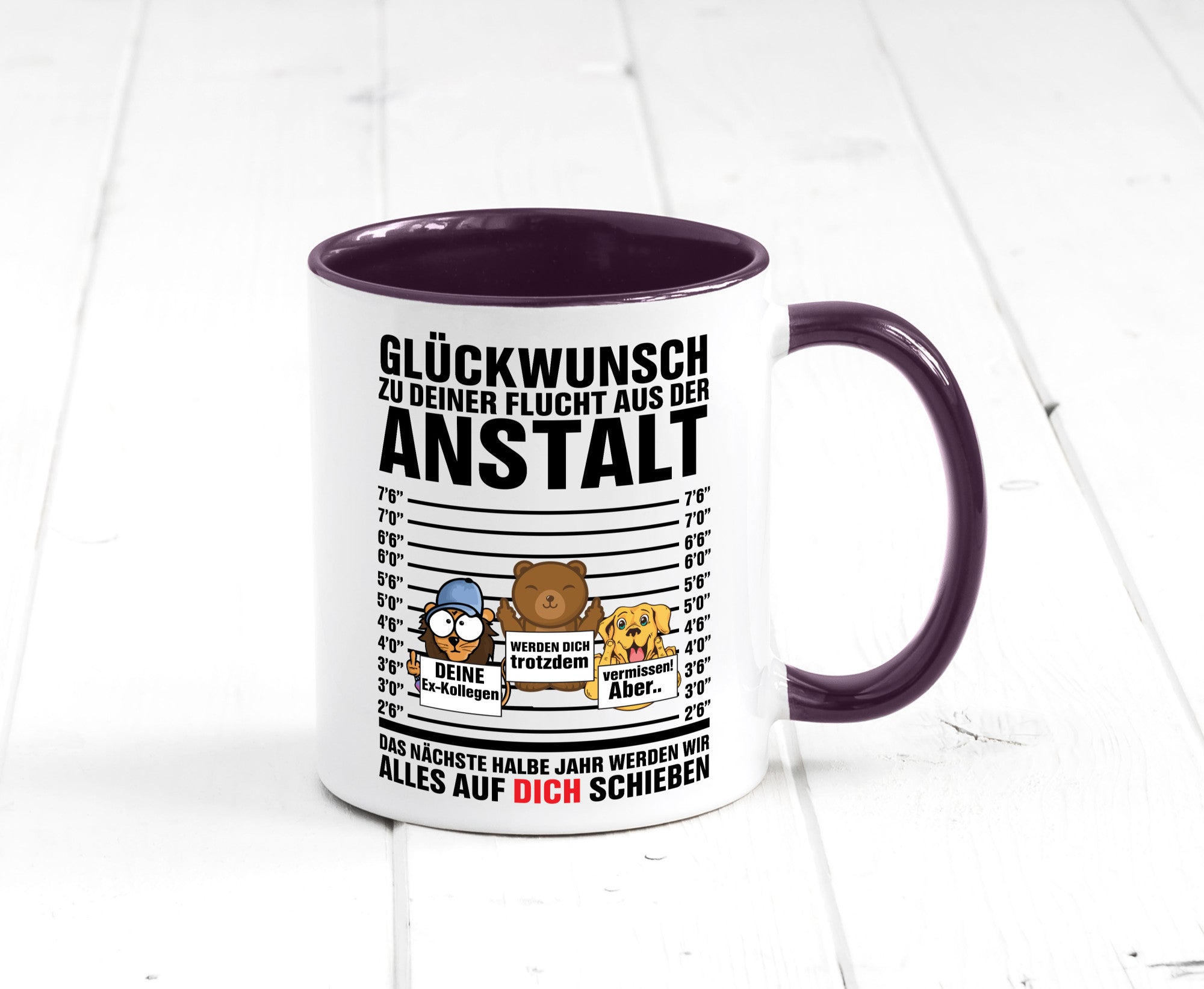 Glückwunsch zur Flucht | Arbeitskollegen Berufswechel Humor Arbeit Kollegen