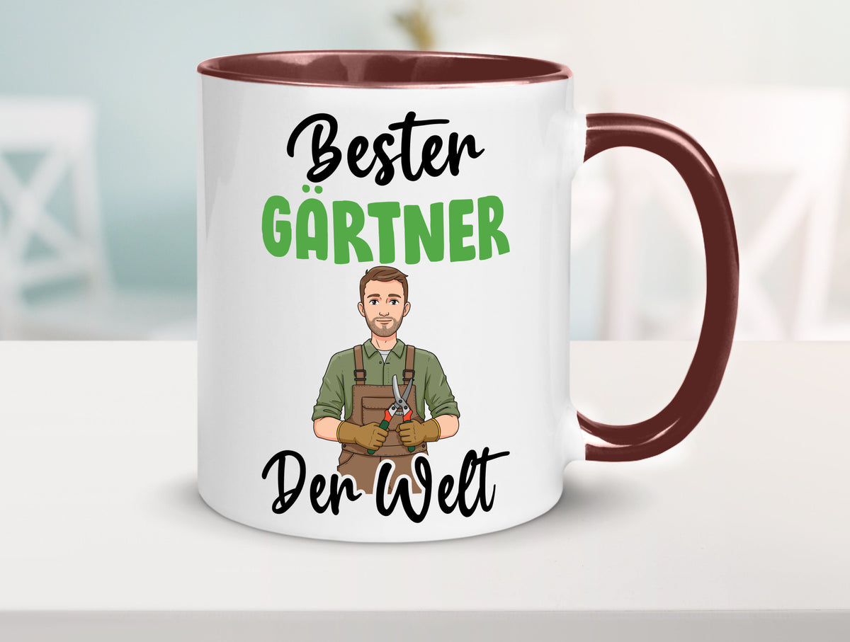 Bester Gärtner | Gartenbau v2 Geschenk Humor Geschenkidee lustiger Spruch Tasse