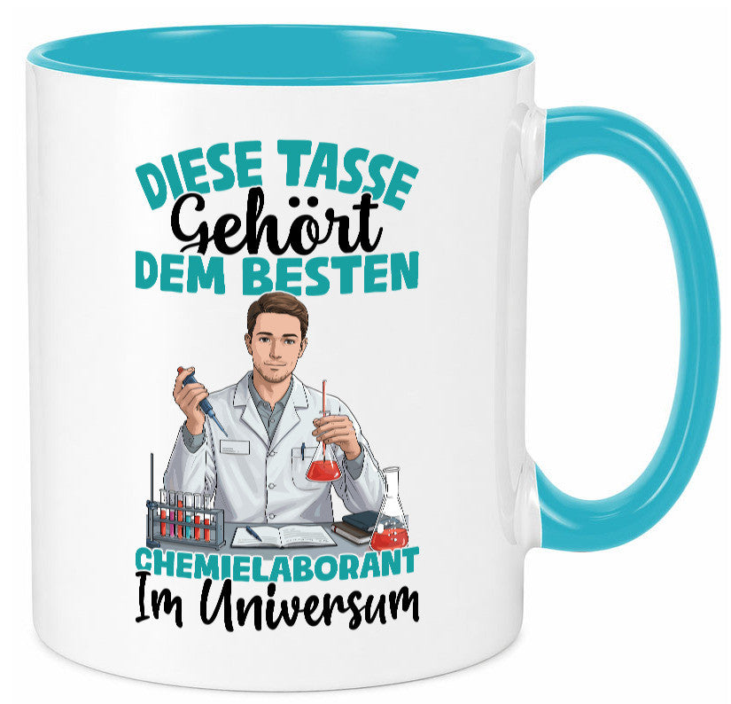 Im Universum: Chemielaborant | Laborant Chemie Humor Geschenkidee Tasse