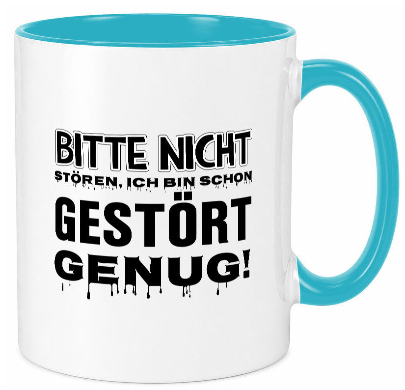 Ich bin schon gestört lustiger Spruch Geschenk Humor Geschenkidee Tasse