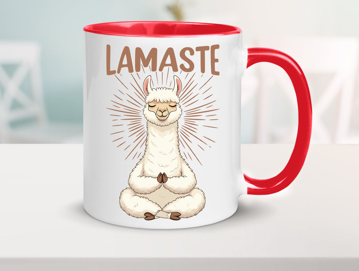 Lamaste | Lama Namaste lustiger Spruch Geschenk Humor Geschenkidee Tasse