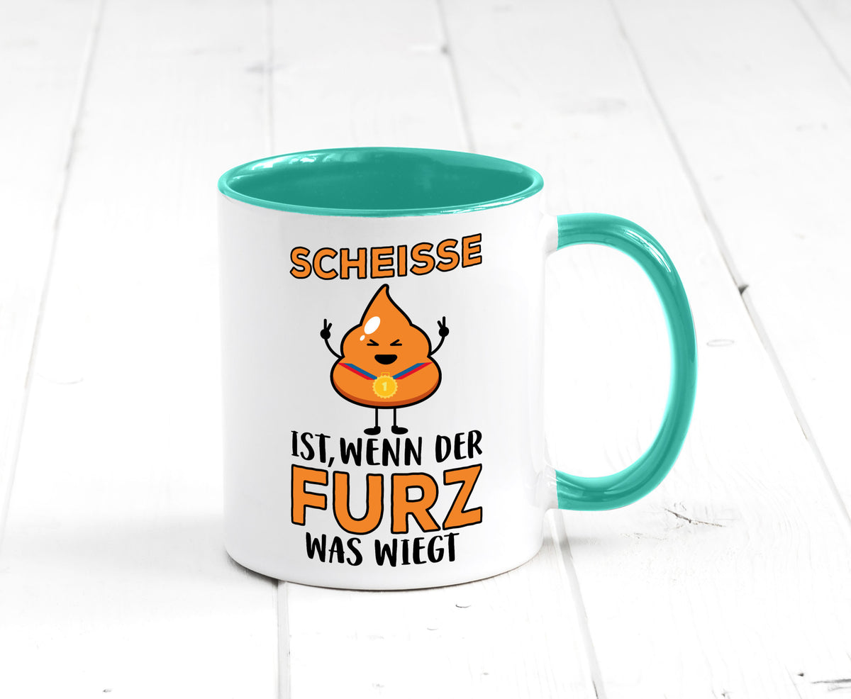 Scheisse ist lustiger Spruch Geschenk Humor Geschenkidee Tasse