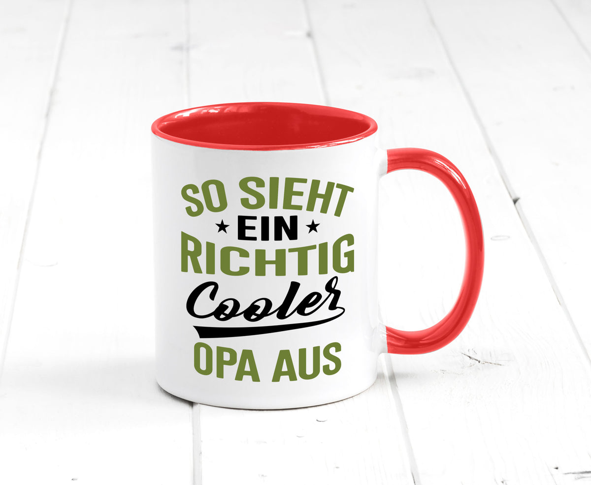 So sieht ein richtig Cooler Opa aus | Großvater Geschenkidee Familie Humor Tasse