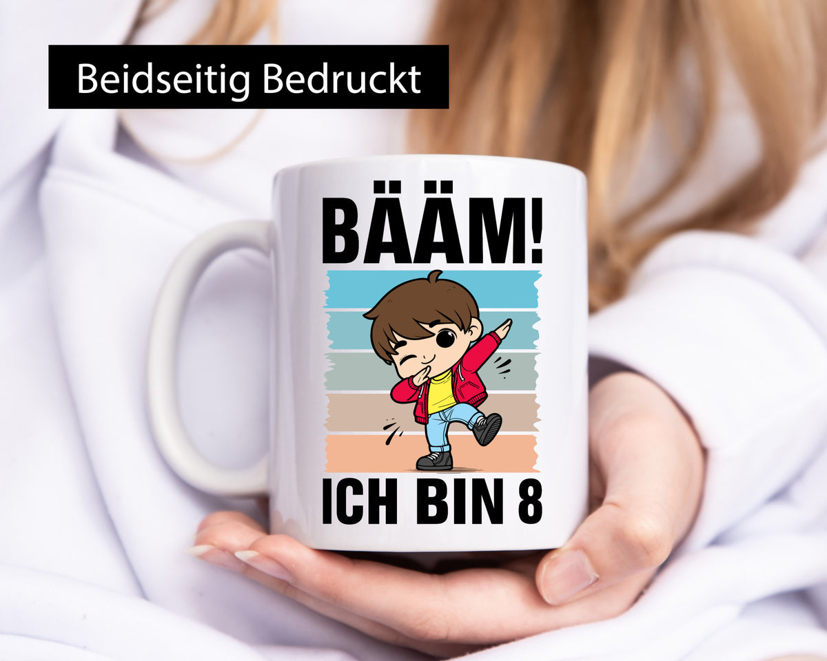 8. Geburtstag | Ich bin 8 Jahre Bäääm Dabbing Kind lustig Geschenkidee Geschenk Tasse