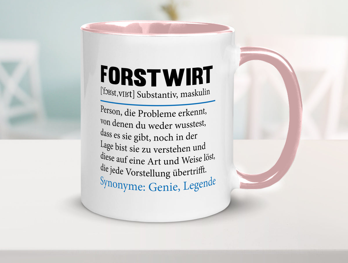 Forstwirt | Spruch Beruf Waldarbeiter lustig Geschenkidee Arbeit Kollegen Büro Tasse
