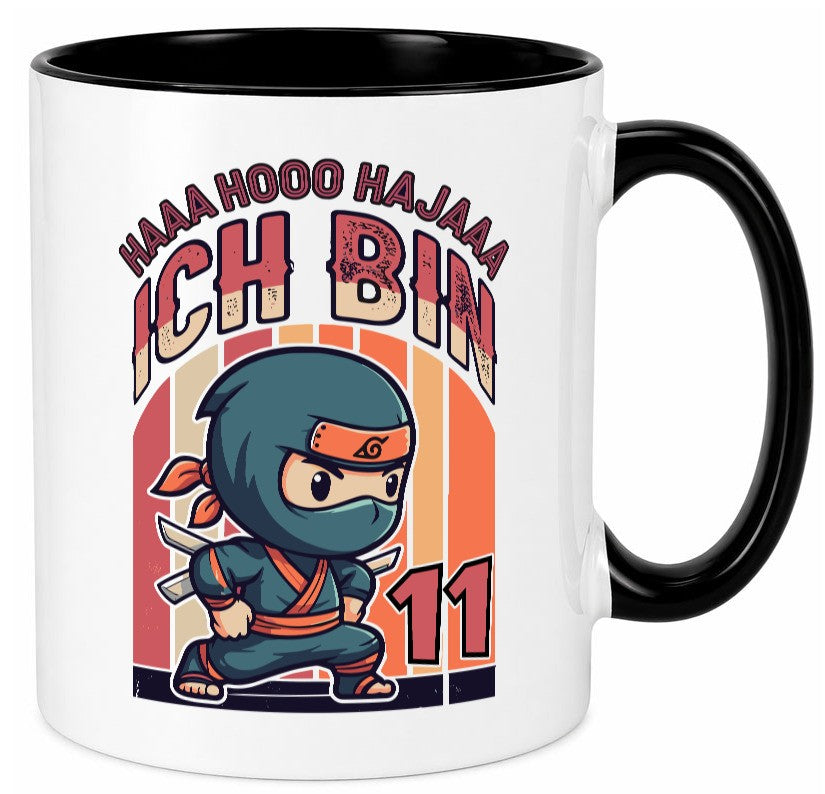 11. Geburtstag | Ninja Junge 11 Jahre Geschenk Geschenkidee lustiger Spruch Tasse