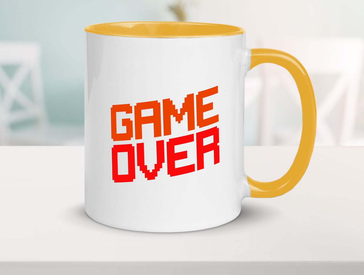 Game Over | Gamer Zocker Retro PC Nerd Pixel Geschenkidee Humor Tasse