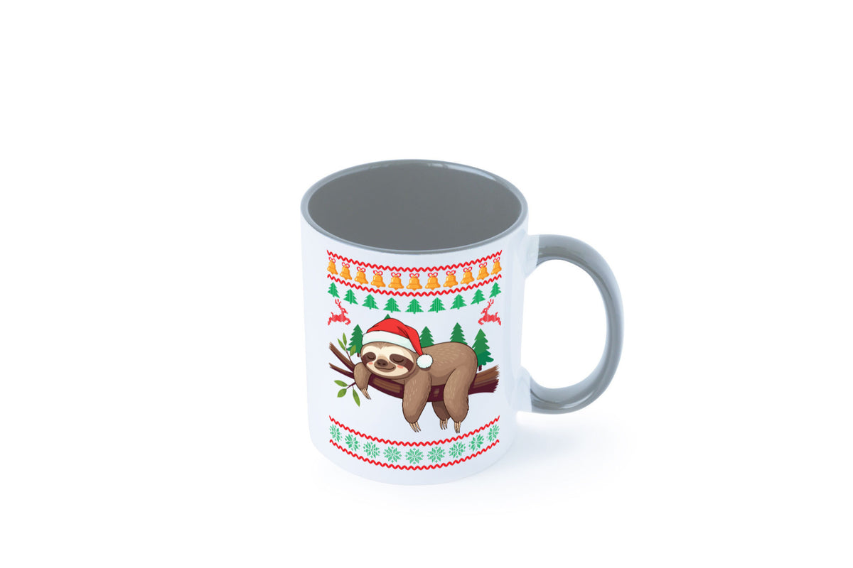 Ugly Christmas | Faultier Weihnachtsfaultier v2 lustig Tierliebhaber Humor Tasse