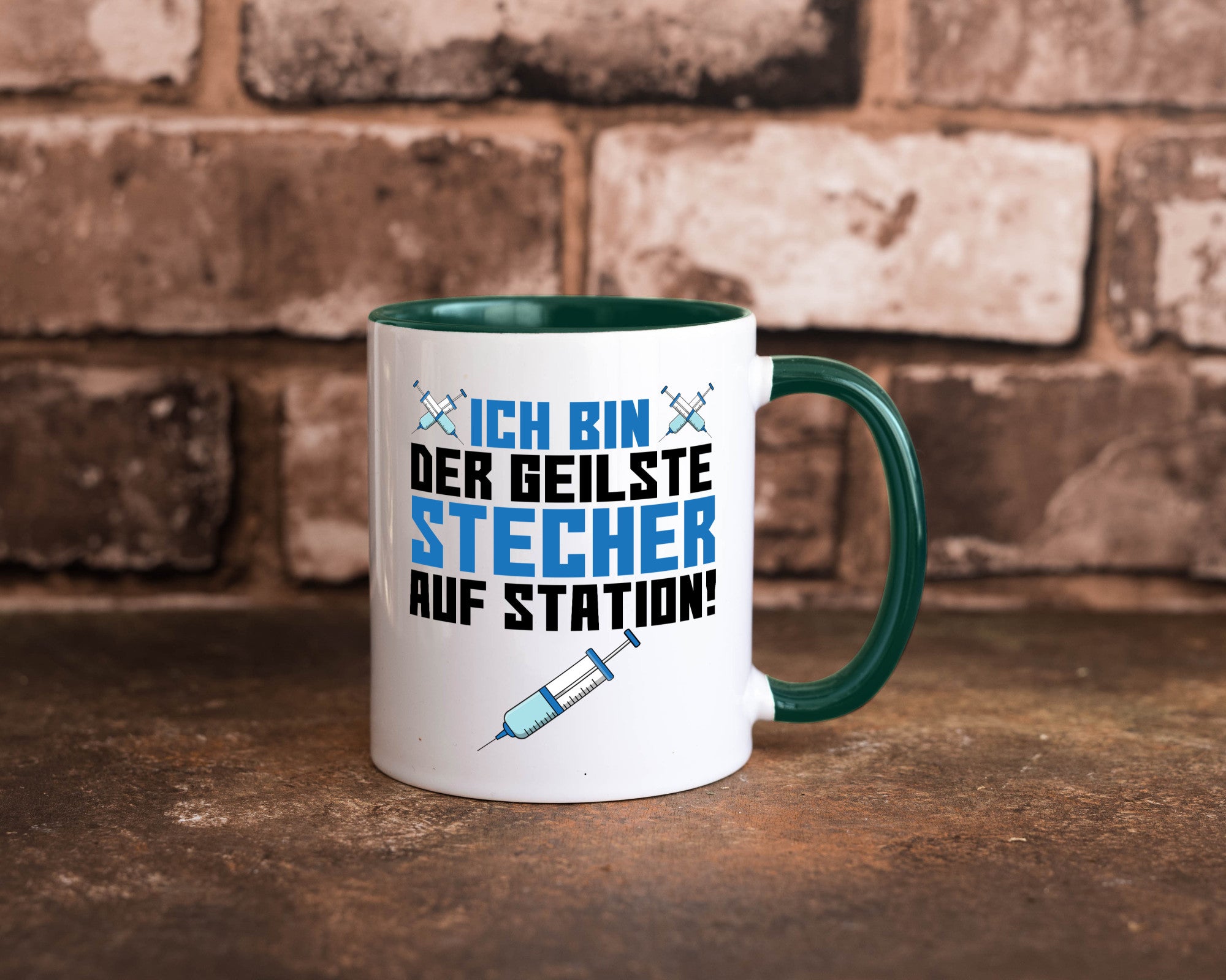 Ich bin der geilste Stecher | Pfleger Arzt Spritze lustig Humor Geschenkidee