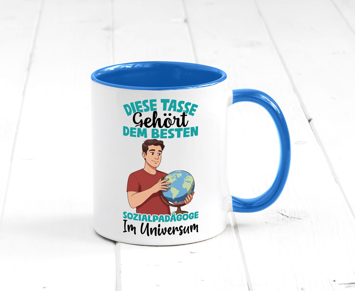 Im Universum: Sozialpädagoge | Pädagoge lustiger Spruch Geschenk Humor Tasse