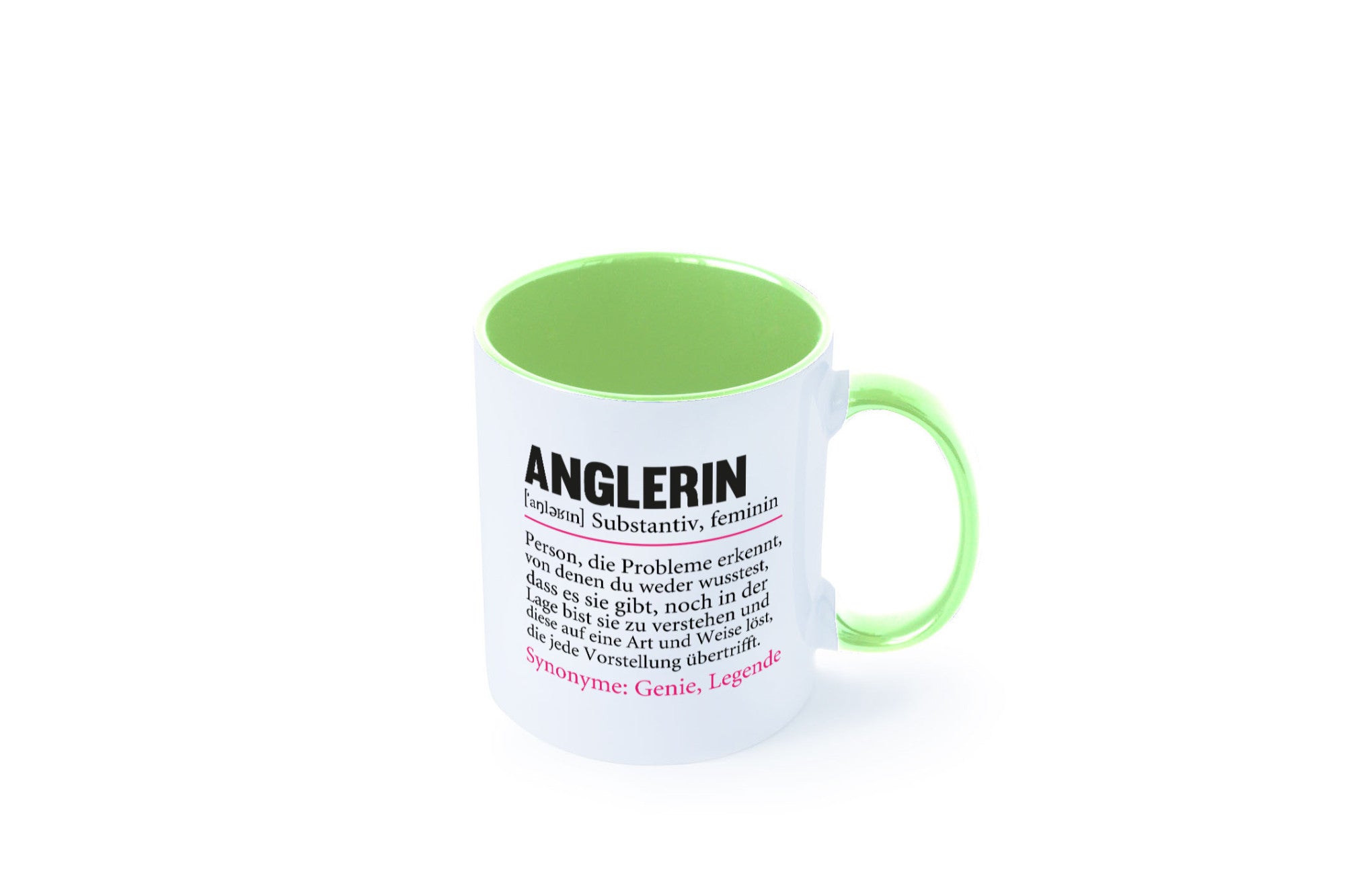 Anglerin | Spruch Angeln Fischerin Beruf Humor Arbeit Kollegen Büro