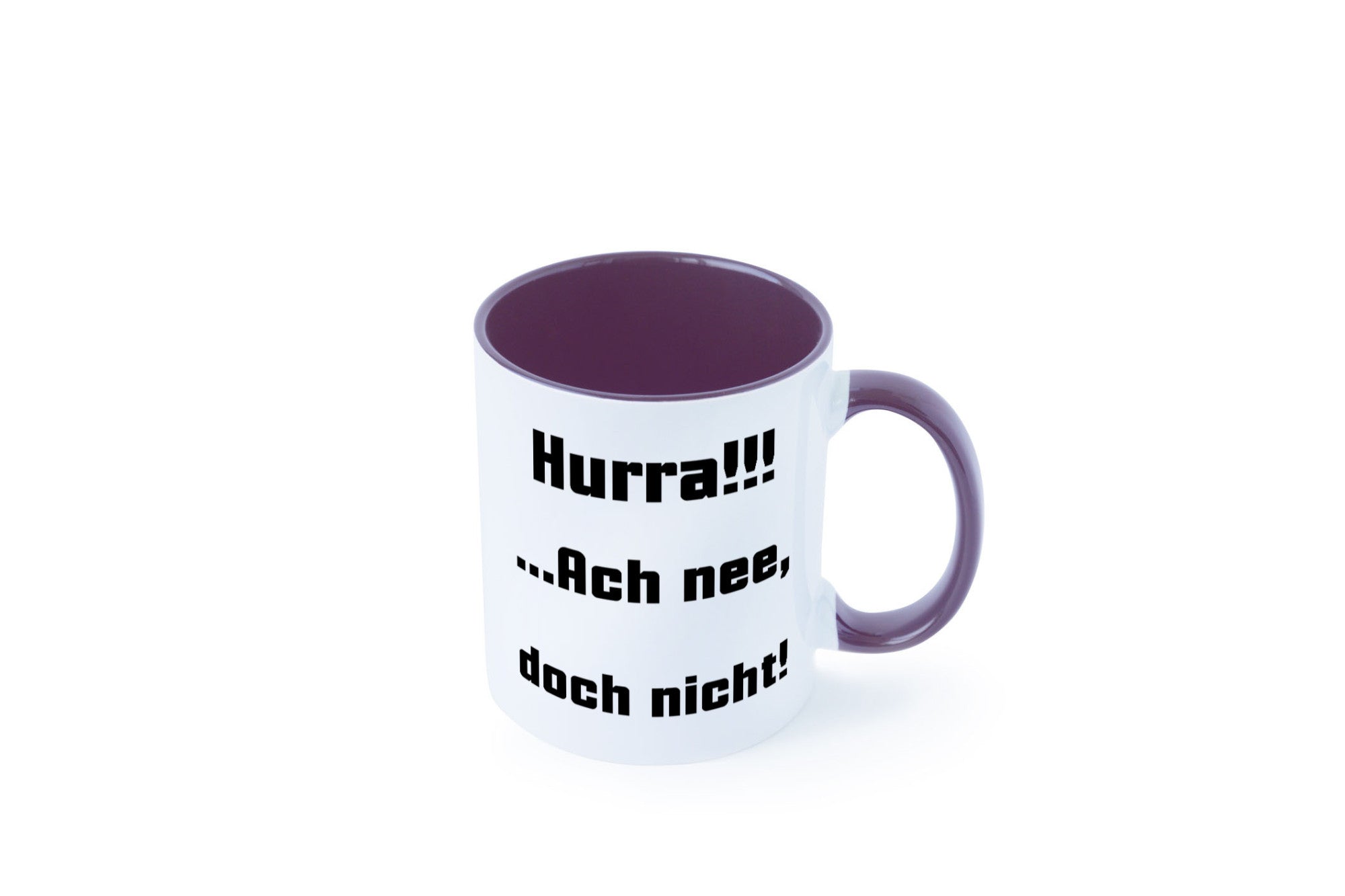 Hurta ach nee, doch nicht Geschenk Humor Geschenkidee lustiger Spruch Tasse
