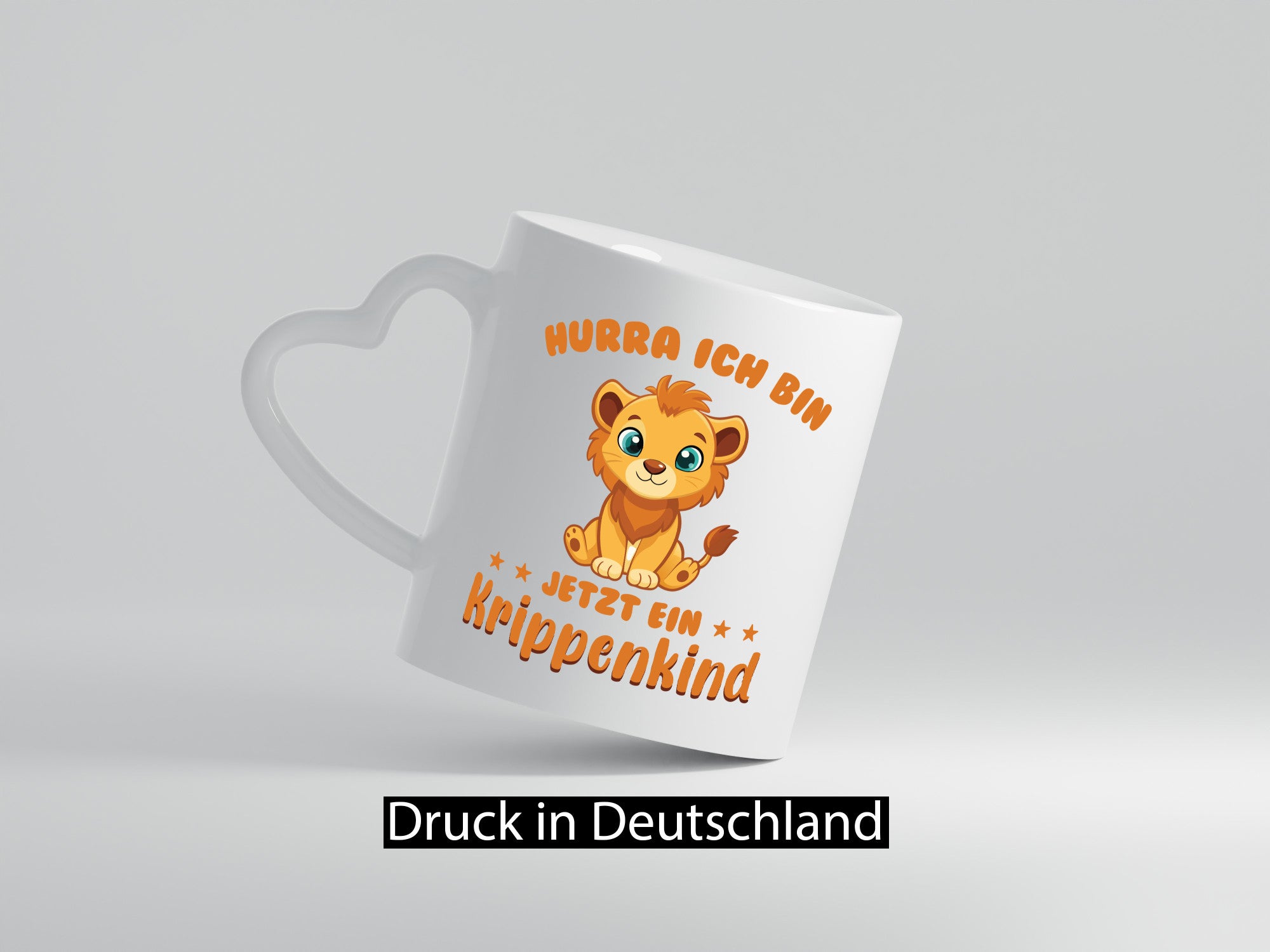 Hurra ich bin jetzt ein Krippenkind | Löwe Kindergarten Humor Geschenkidee Tasse