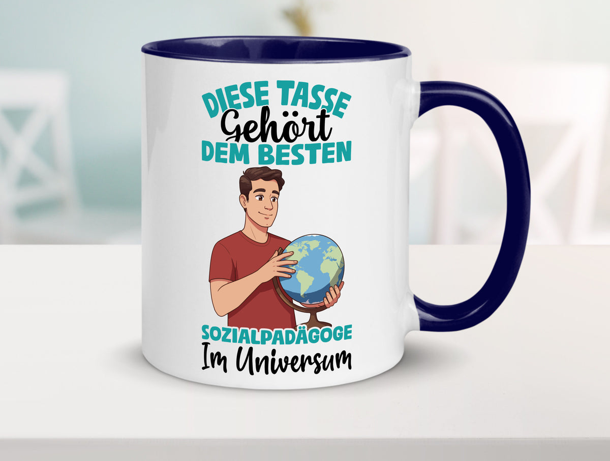 Im Universum: Sozialpädagoge | Pädagoge lustiger Spruch Geschenk Humor Tasse