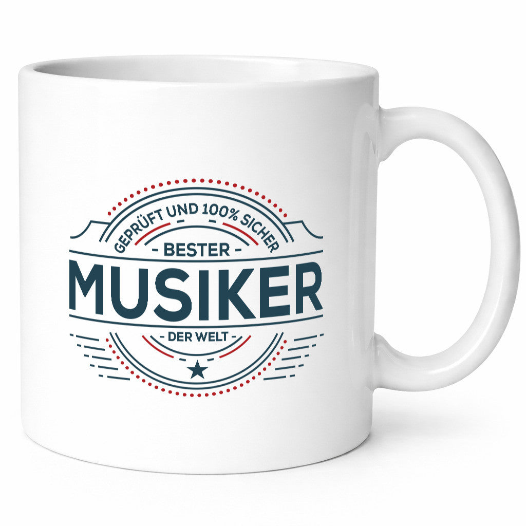 Geprüft und sicher: Musiker | Musik Musikant lustiger Spruch Geschenk Humor