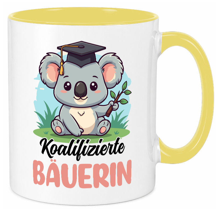 Koalifizierte Bäuerin | Bauernhof Landwirtschaft lustiger Spruch Geschenk Humor Tasse