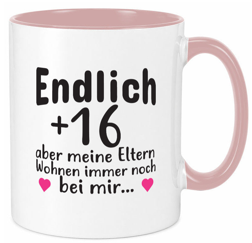 Endlich 16 | Geburtstag Tasse Spruch Mädchen Geschenkidee Humor