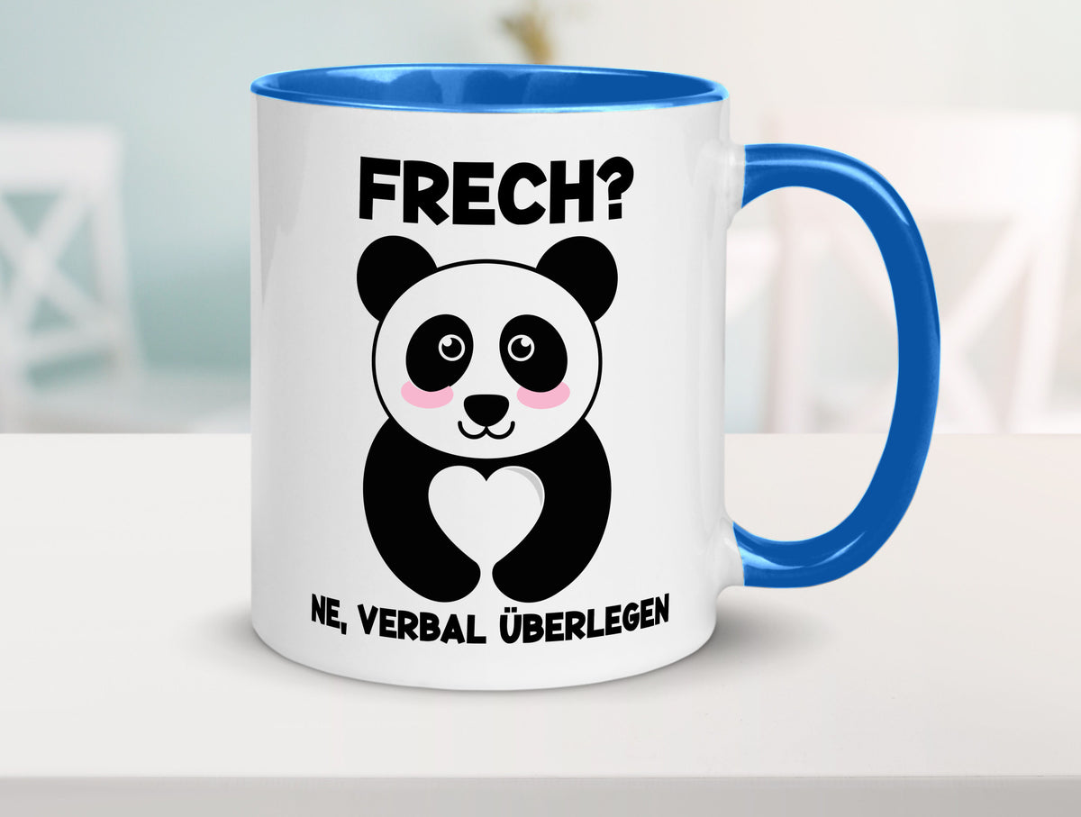 Frech | Verbal überlegen süßer Pandabär kecker Spruch lustiger Geschenk Humor Tasse